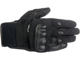 Black alpinestar corozal drystar cuff length motorcycle gloves