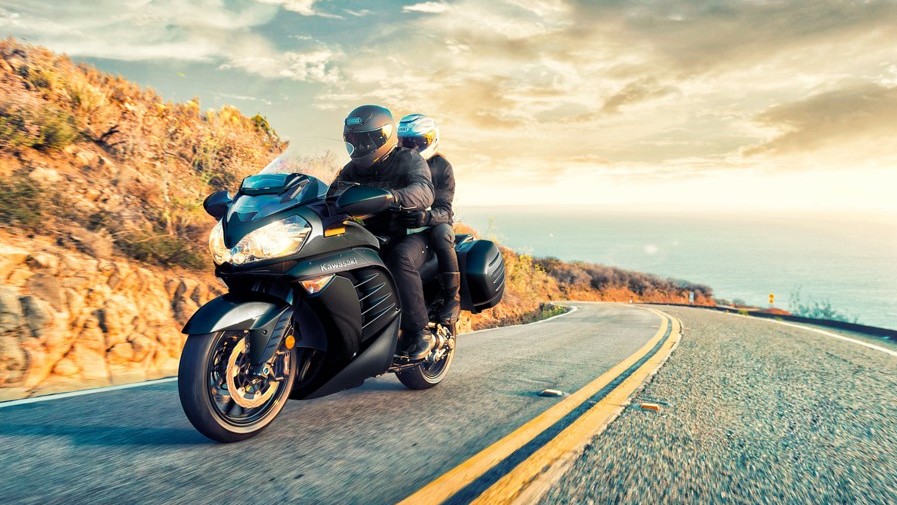 Kawasaki Concours14 on mountain road