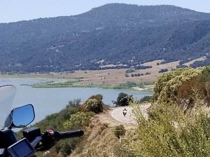 motorcycle approaching from a distance