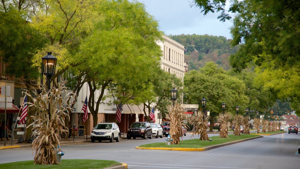 tree-lined main street.