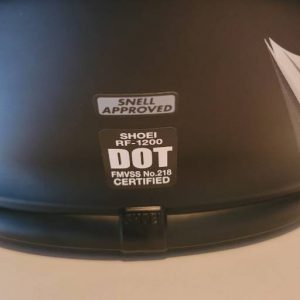 DOT and Snell helmet labels