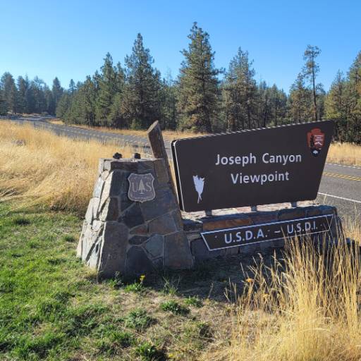Joseph Canyon Viewpoint sign