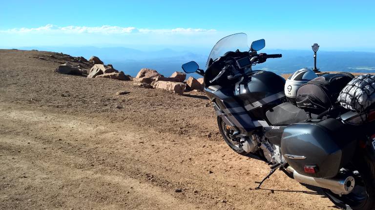 View from the summit at Pikes Peak