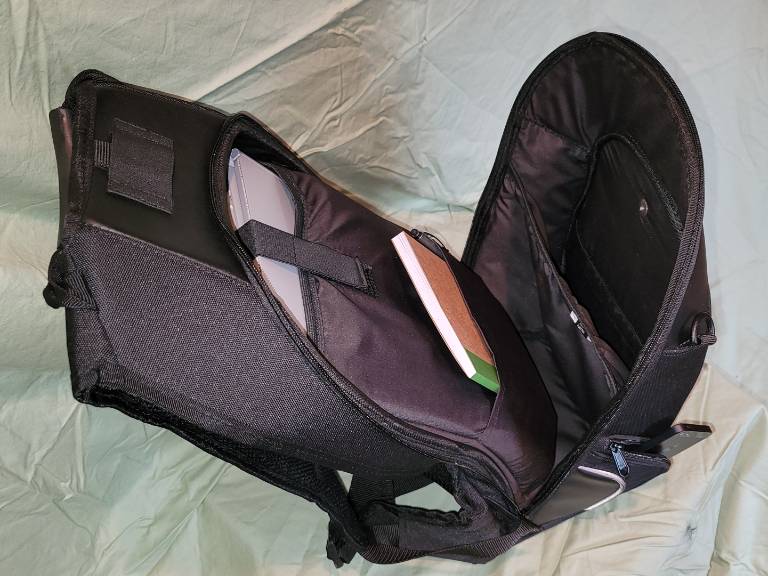Axe backpack interior