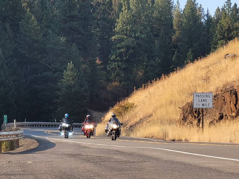 Motorcycles on Hells Canyon scenic byway