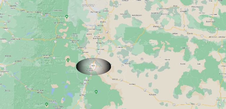 Central Oregon map