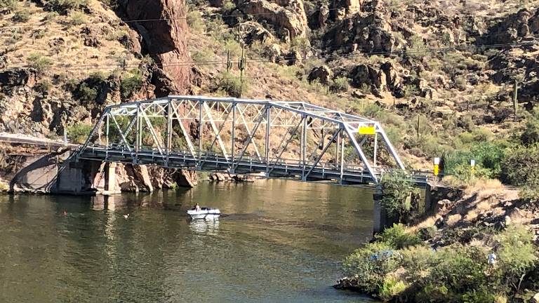 Apache Trail bridge over First Water Creek