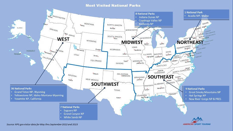 Map of US regions