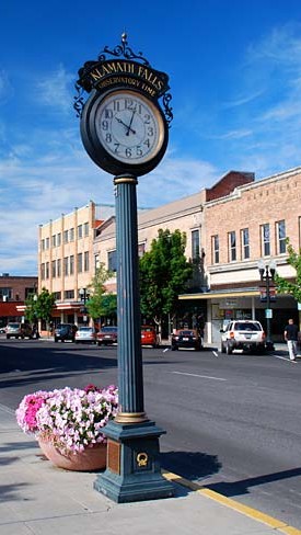 Klamath Falls street clock