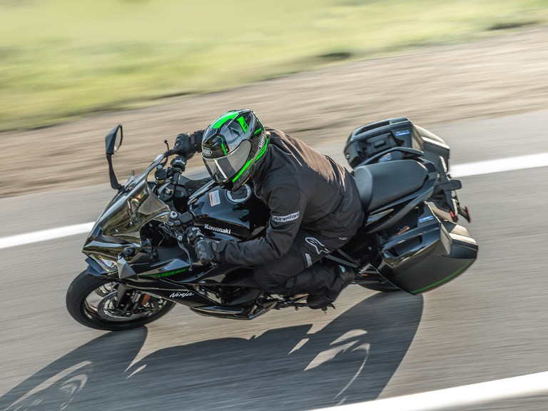 Ninja 1100SX on the road