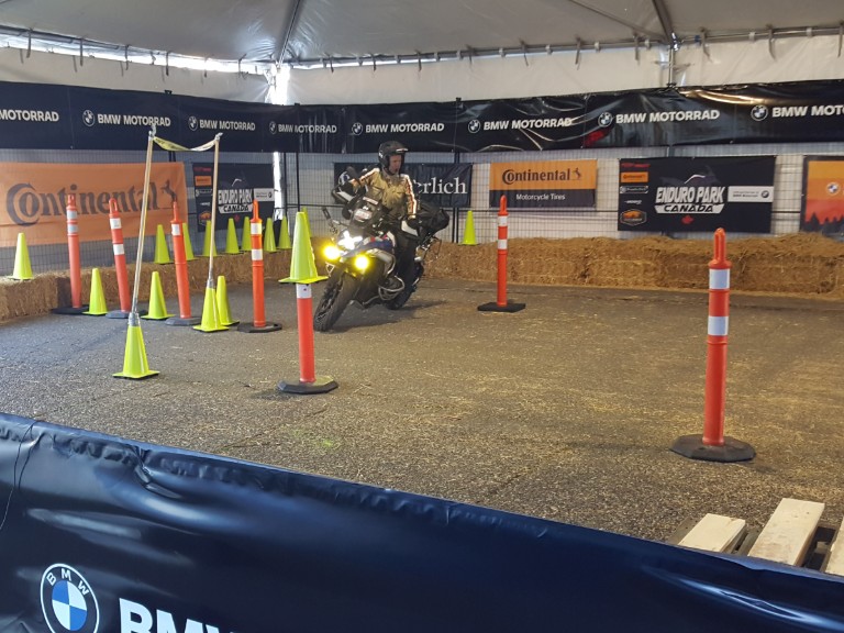 Motorcycle skills demo