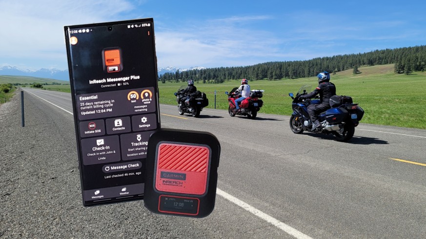 Garmin inReach Messenger Plus and companion Messenger mobile app.