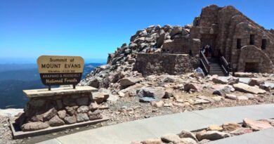 The summit of Mount Blue Sky, formerly Mount Evans