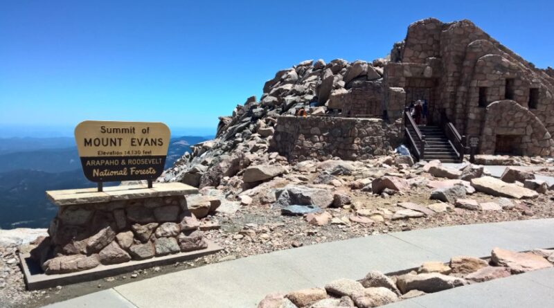 The summit of Mount Blue Sky, formerly Mount Evans