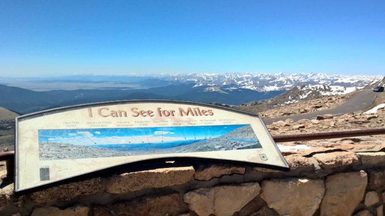 View from the summit of Mount Blue Sky