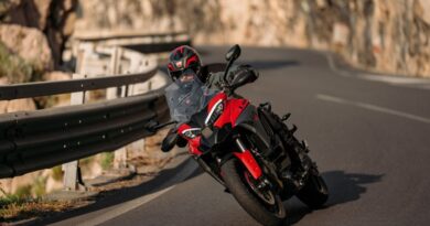 2025 Ducati Multistrada on a twisty road