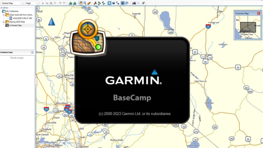 BaseCamp start-up screen