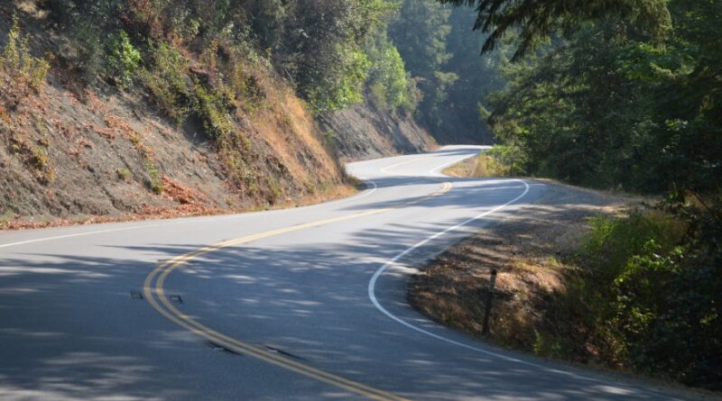 Curves on California Highway 36