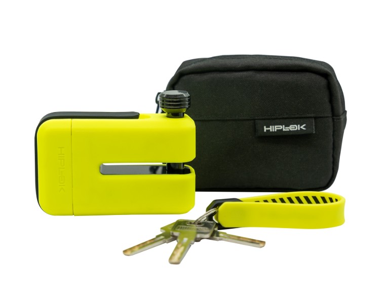 Hiplok MD1000 bundle in neon yellow