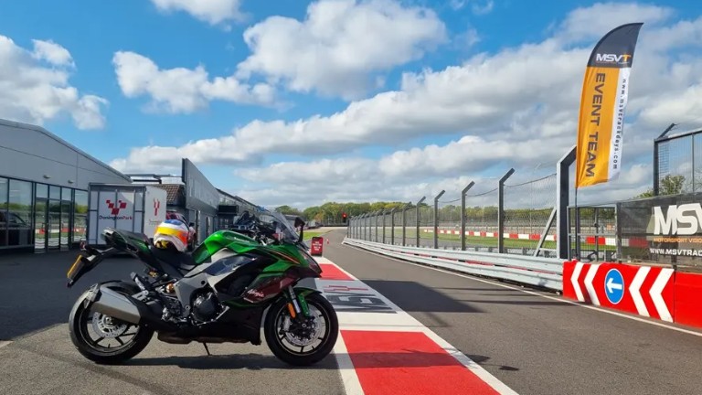 Ninja 1100SX SE at Donington Park raceway