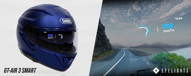 Shoei GT-Air 3 with heads-up display