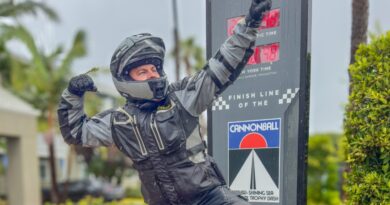 ADV participant at finish line