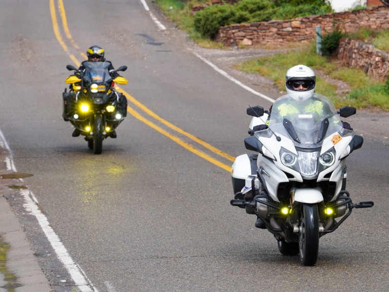 ADV participants on a double-yellow
