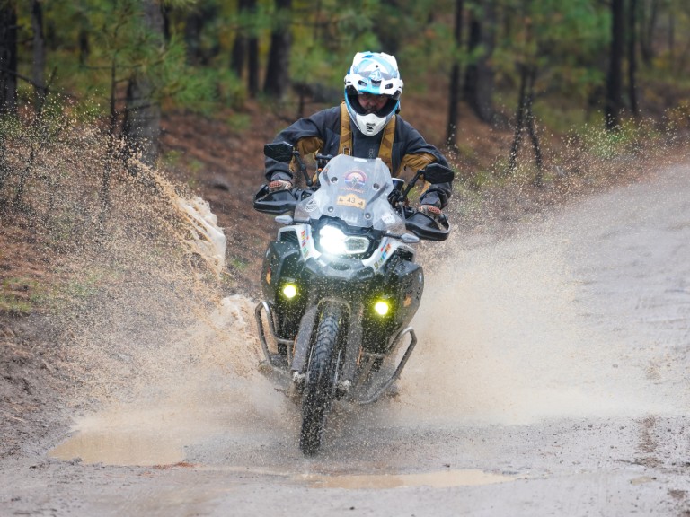 ADV participant on an off-road segment