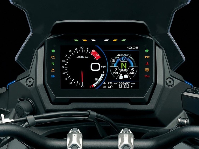 The GX+ 6.5 inch TFT display manages on-board electronics and integrated mySPIN phone app functions.