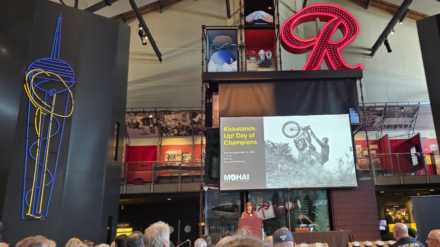 Kickstands Up! award ceremony stage