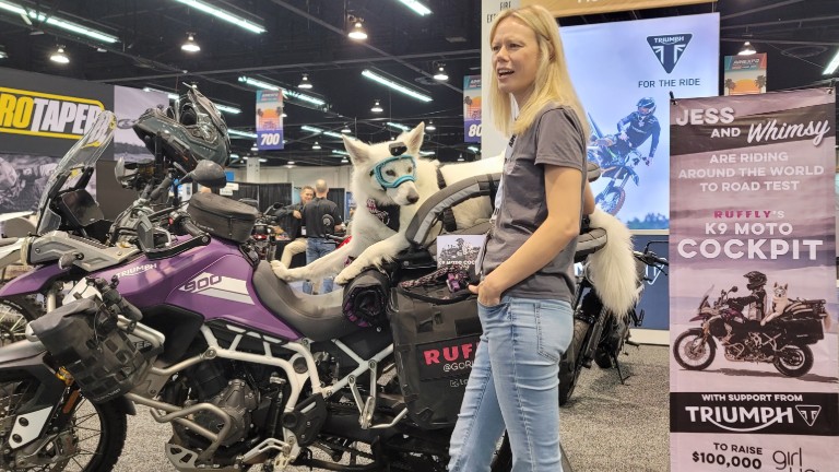 Jess and her dog Whimsy, an adventure seeking duo with purpose