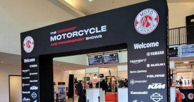 Entry arch welcomes motorcyclists to Moto Canada 2026