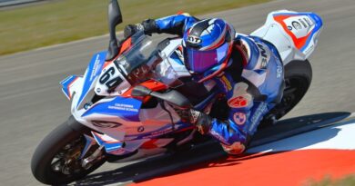 Dylan Code on a sportbike showing advanced cornering technique