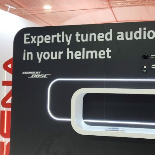 Placard highlighting the expertly tuned audio quality of the 60X communication system