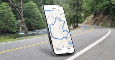 Cardo Ride app showing a route plan