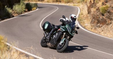 BMW S 1000 XR riding a winding road