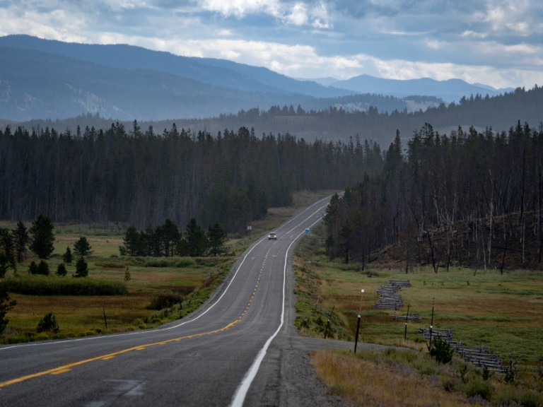 Idaho 21, the Ponderosa Pine Scenic Byway in the Sawtooth National Forest