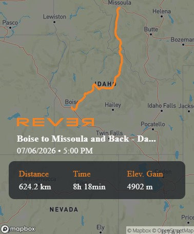 Route Map for Day 1
