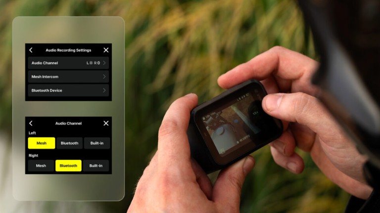 Prism 2 on-device settings screens