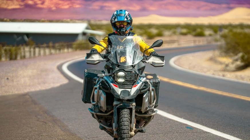 Rider on 2026 ADV Cannonball Rally