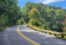 Blue Ridge Parkway near Linville Falls, North Carolina, at milepost 320