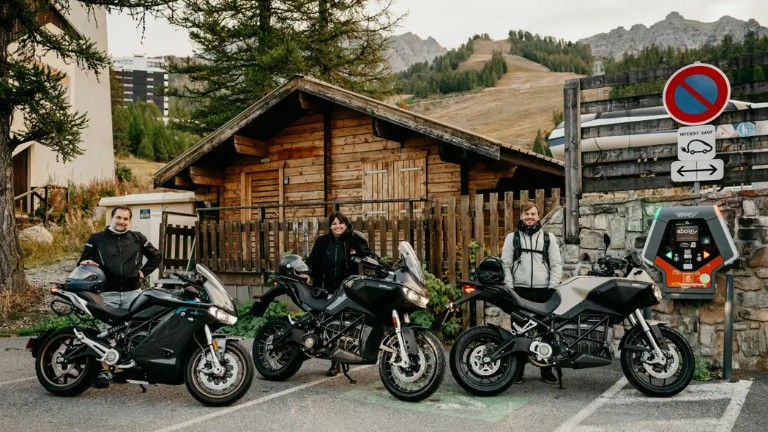 Three participating Zero motorcycles